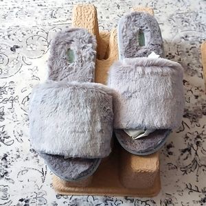 skims "The Slide" Fluffy Slipper | NWB | Smoke  | Size 37